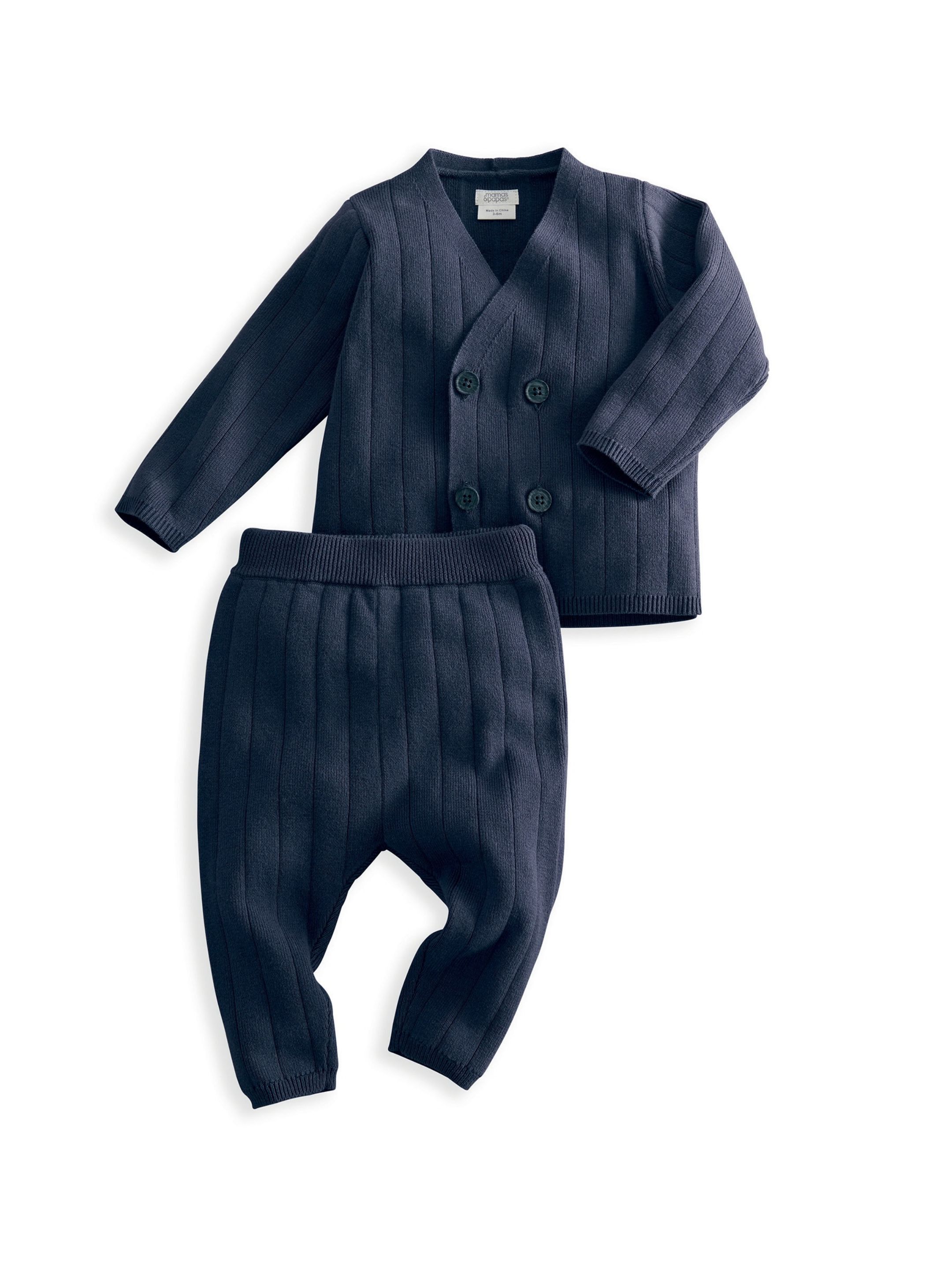 2-Piece Wrap Knit Set Baby Gift Set with Socks & Bear Comforter image number 4